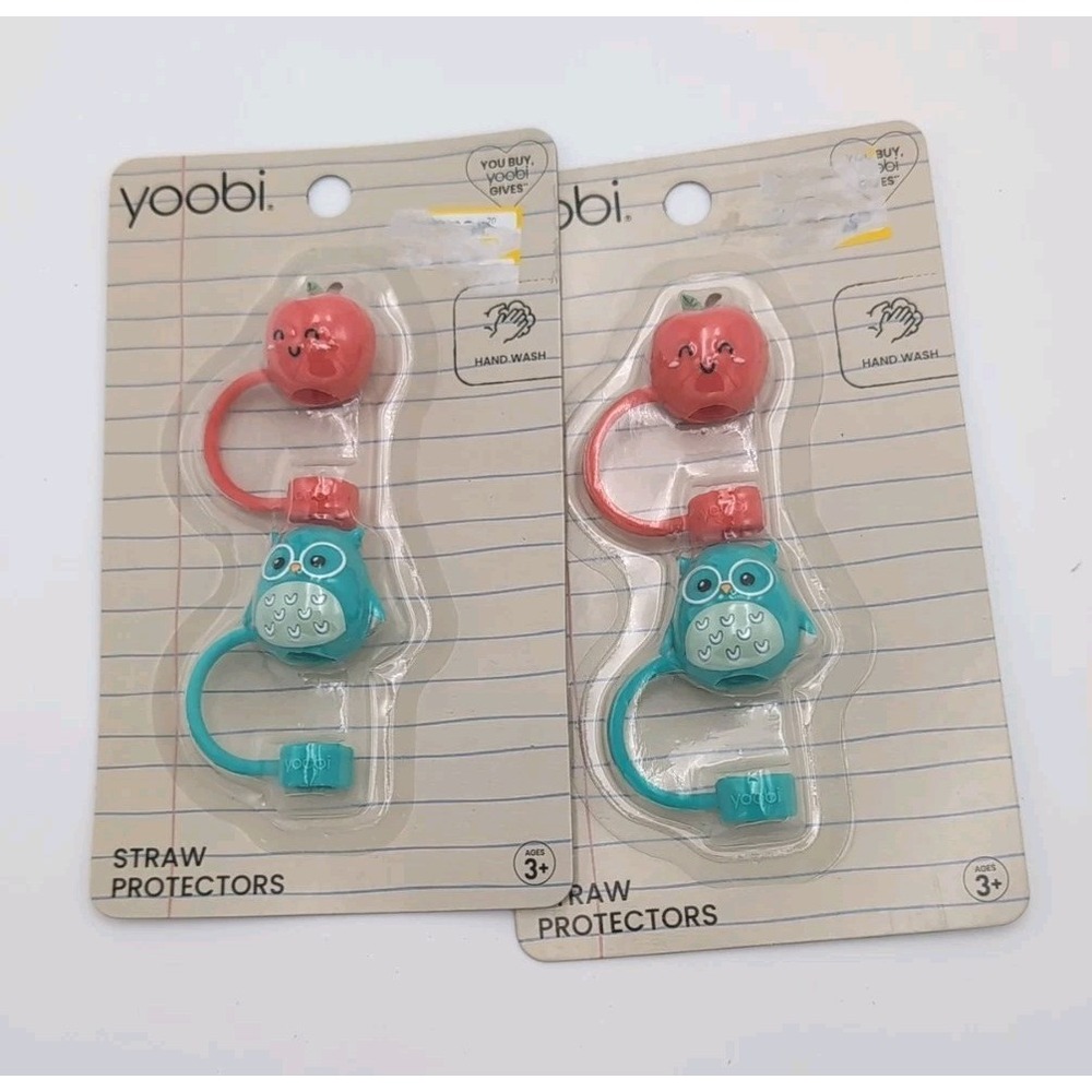 YOOBI STRAW PROTECTORS--2 PACKAGES--NEW!!!